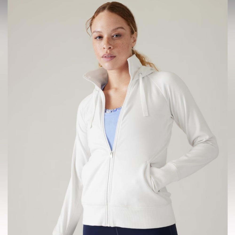 Athleta Triumph Hoodie NWT, Size M, White